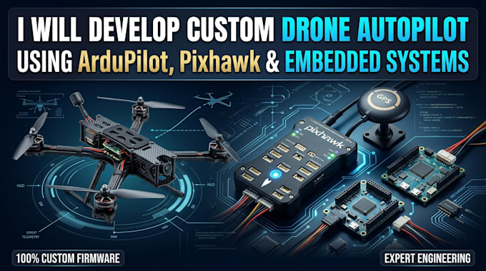develop custom drone autopilot using ardupilot, pixhawk and embedded system