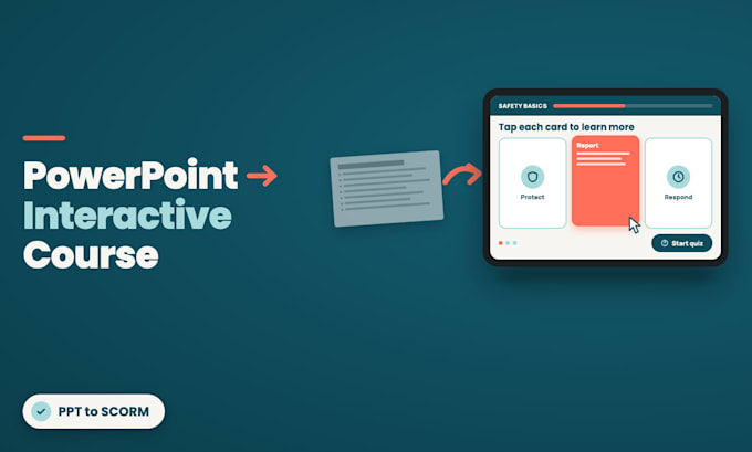 convert powerpoint to interactive storyline 360 pdf training to scorm course lms