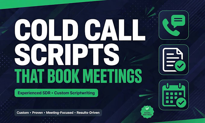write your cold calling script and coach you to success