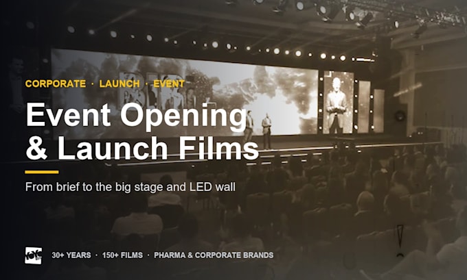 produce a corporate launch or event opening video