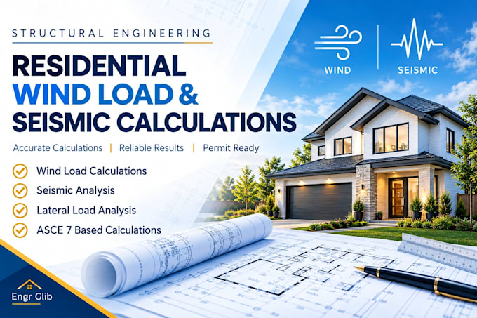 structural wind load snow load seismic load calculation structural calculation