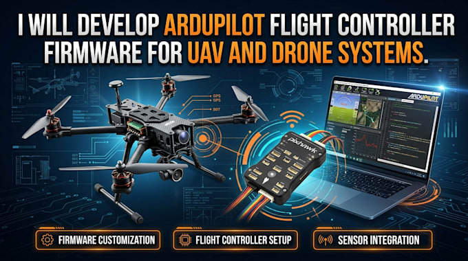 develop ardupilot flight controller firmware for uav and drone systems