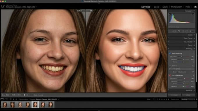 professionally edit and retouch bulk photo editing headshots and portraits image