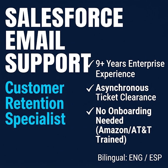 provide expert salesforce email support and customer retention