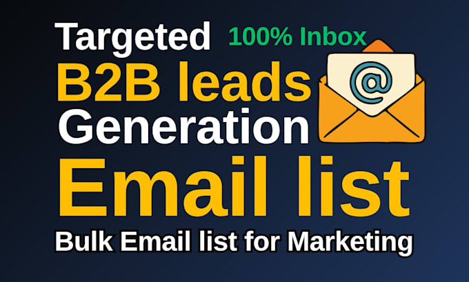 targeted b2b lead generation with email list marketing