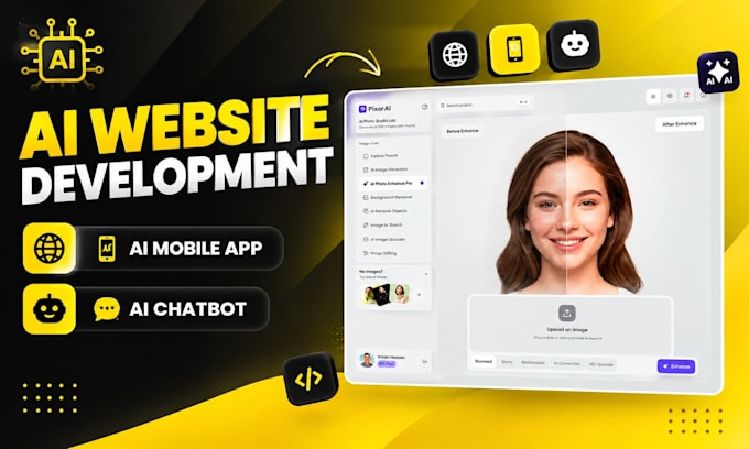 develop ai website ai mobile android app ai chatbot development as ai developer