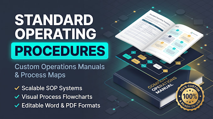 create create professional sops, operations manuals, and process workflows