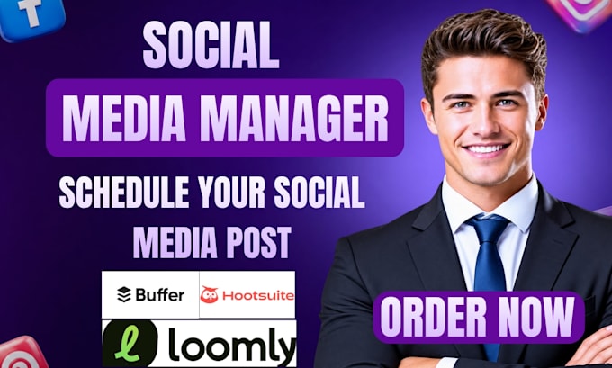 be social media manager schedule bulk posts using buffer hootsuite loomly later
