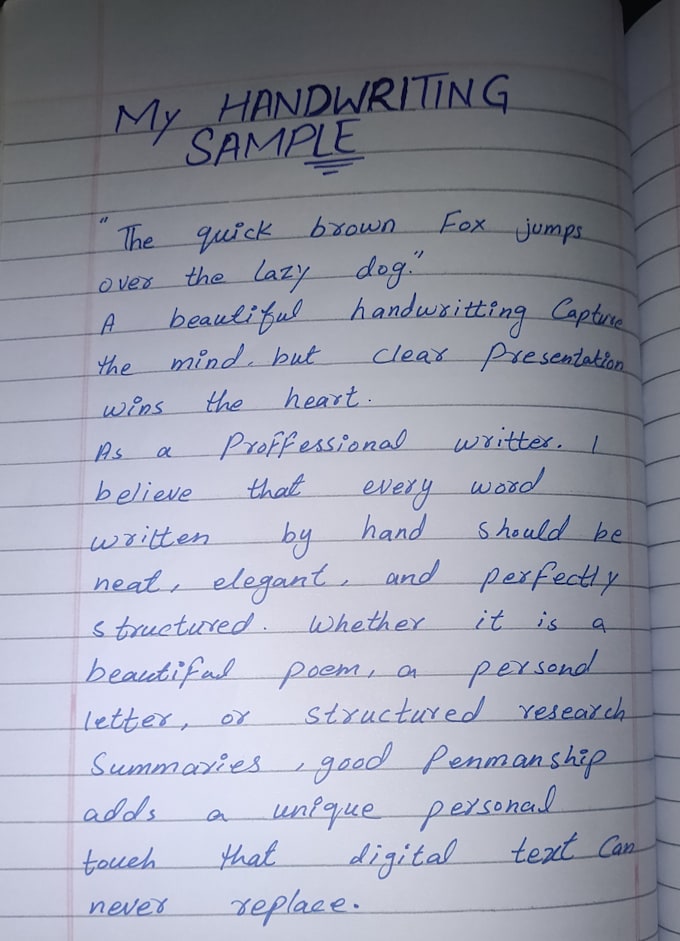 do beautiful cursive handwriting and professional writing work