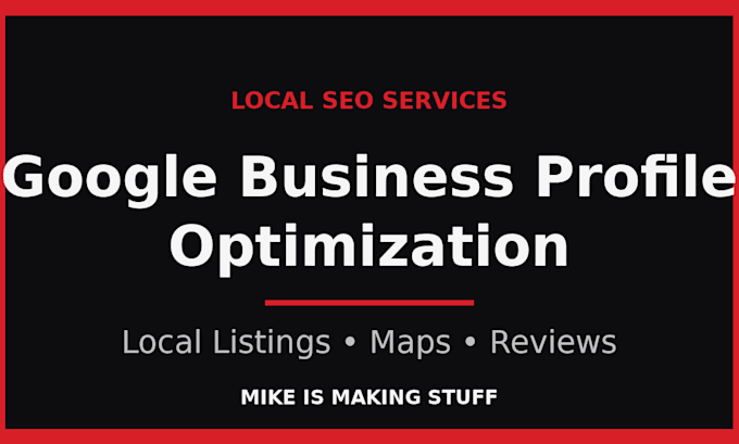 optimize your google business profile and local listings