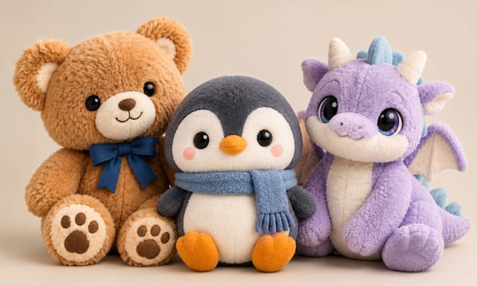 create a custom plush toy sewing pattern from your design