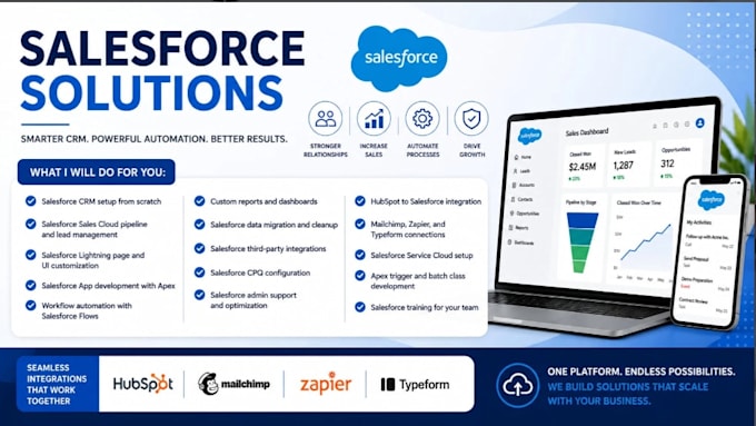 be your salesforce CRM administrator developer and consultant