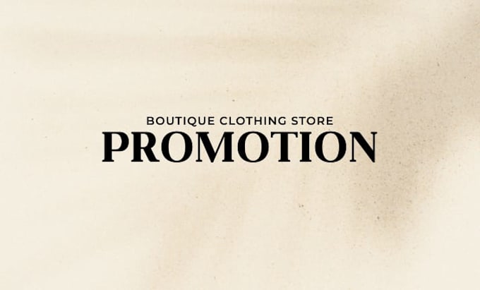 boutique clothing store promotion