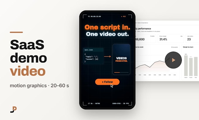 create a saas product demo video with motion graphics
