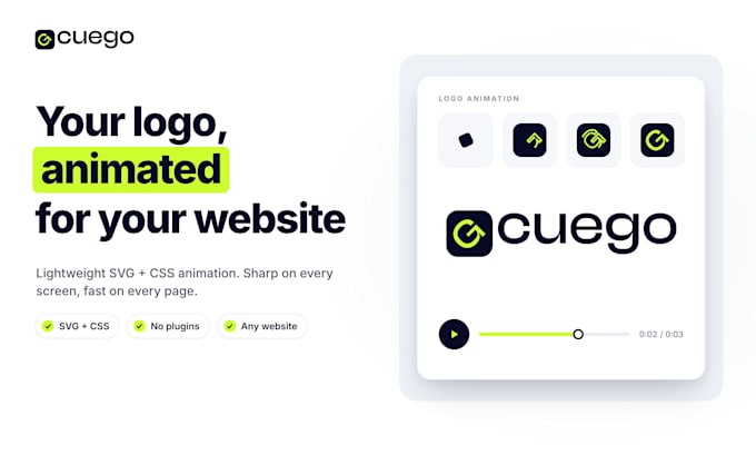 animate your logo and add branded micro interactions to your website