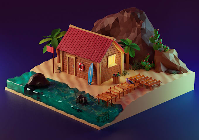 create custom 3d models based on your requests