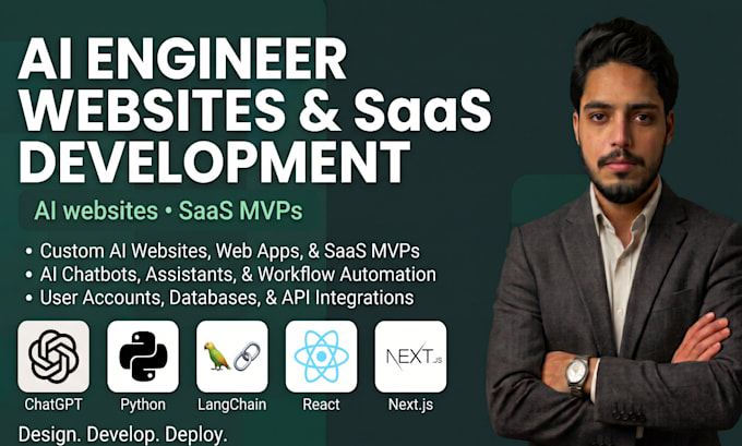 do ai website development and build ai websites ai saas with ai integrations
