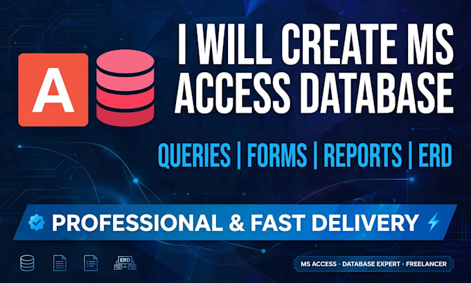 create custom microsoft access database  and reports