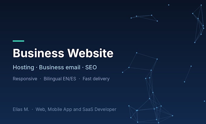 build a responsive business website with hosting and email setup