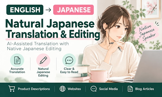 edit ai translated text into natural japanese