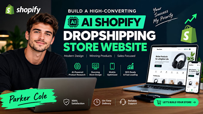 build a high converting ai shopify dropshipping store website