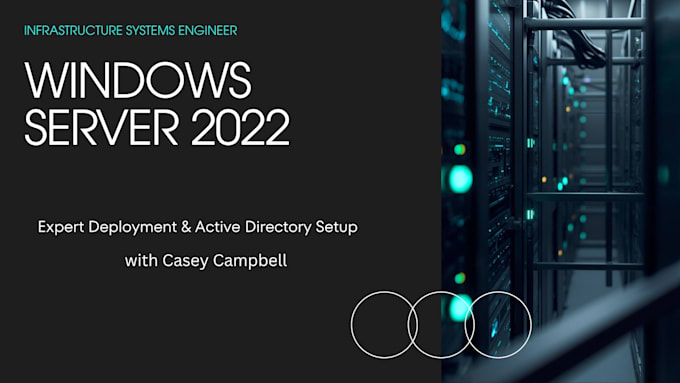 setup windows server 2022 active directory and network drives