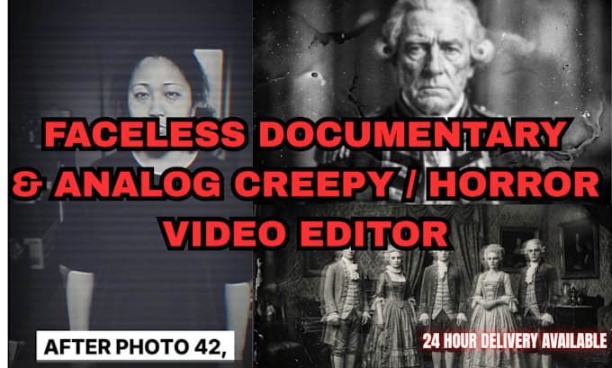 edit faceless youtube automation analog horror and creepy documentary video