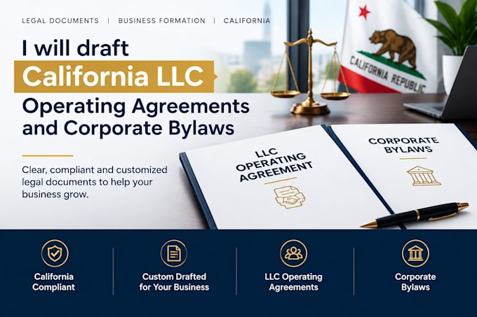 draft california llc operating agreements and corporate bylaws