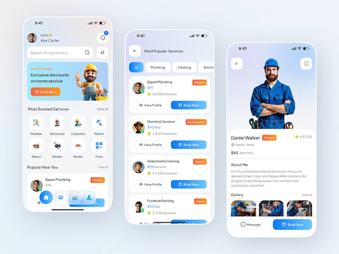 develop on demand app, home service app, service app, handyman app