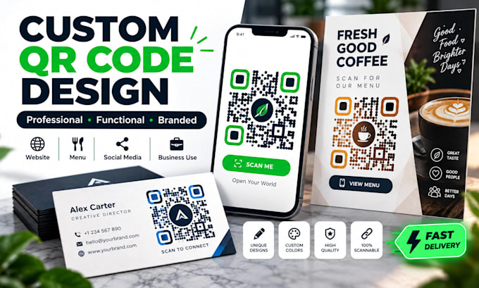 create custom qr codes for your business, website social