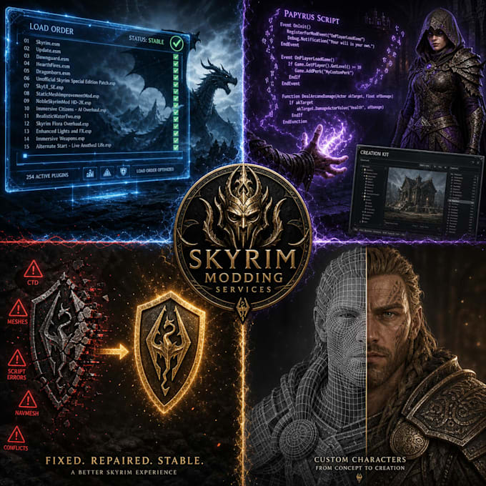 setup optimize custom skyrim modlist wabbajeck skyrim modding character model