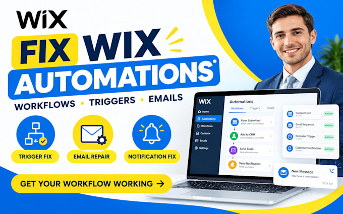 fix wix automations workflows triggers notifications and email issues