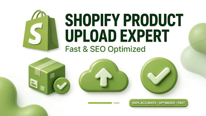 shopify product listing, data entry and product upload