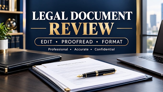 review, edit, proofread, and format legal documents professionally
