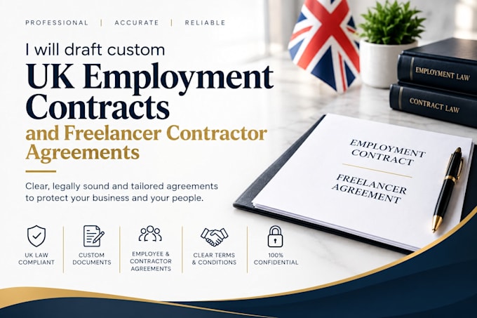 draft custom UK employment contracts and freelancer contractor agreements