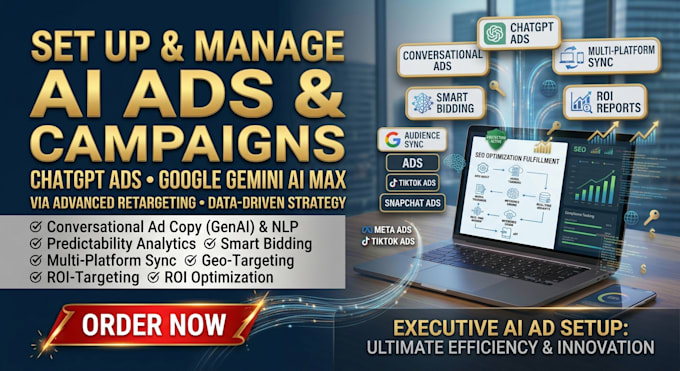 setup and manage chatgpt ads and google gemini ai max campaigns