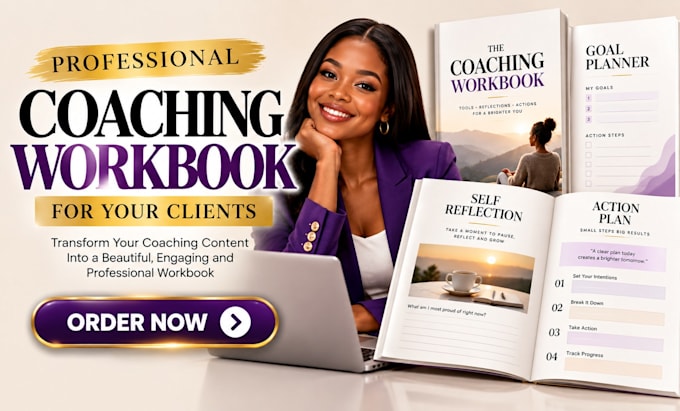 design a professional coaching workbook for your clients