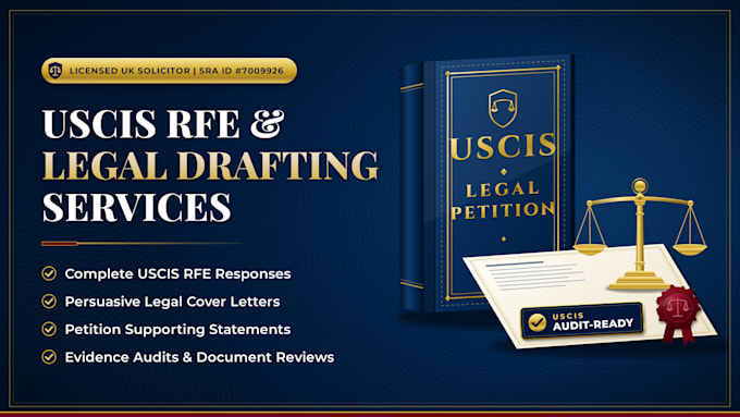 draft a winning uscis rfe response letter for your petition