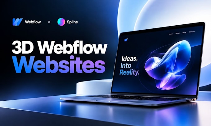 3d webflow animated website spline animation threejs website 3d landing page