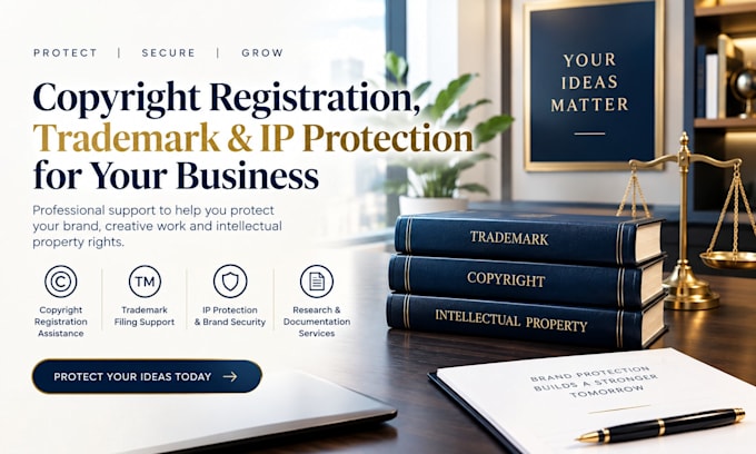 provide copyright registration, trademark and IP protection for your business