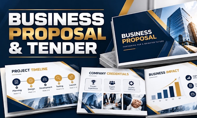 design business proposal and tender presentations for companies and teams