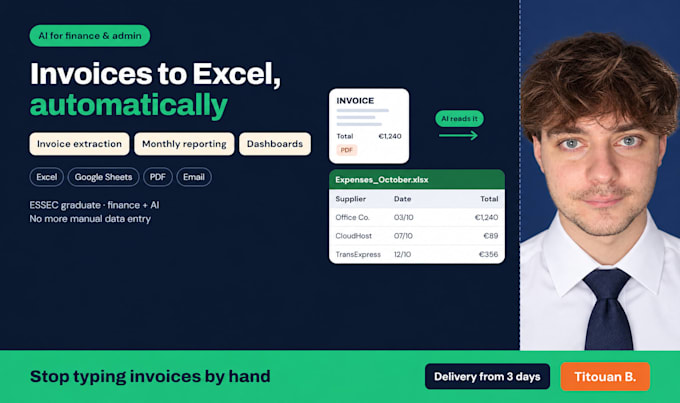 automate invoice data extraction and financial reporting with ai