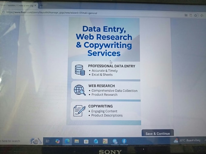 do professional data entry, web research, and copywriting