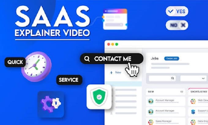 create saas explainer video, saas animation ai product advert demo animation