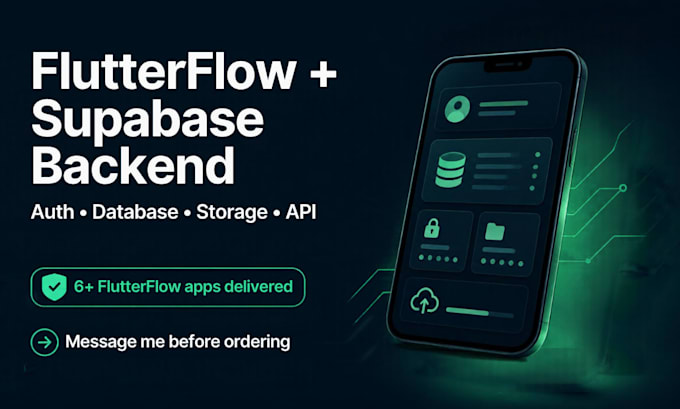 connect your flutterflow app to supabase backend, auth and database