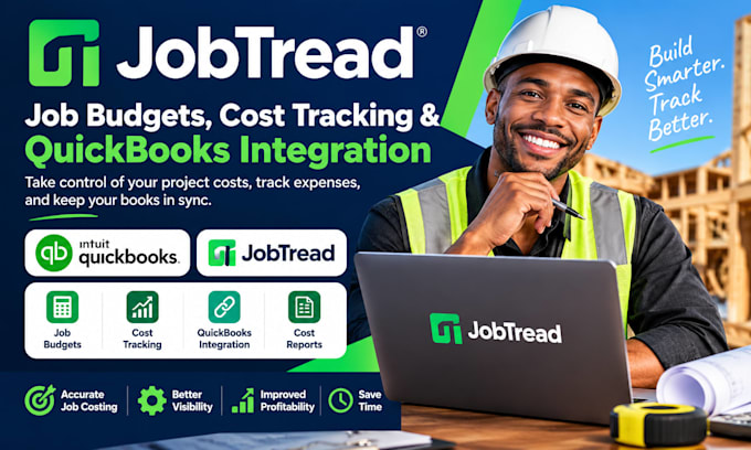 do jobtread job budget setup cost tracking quickbooks integration cost reports
