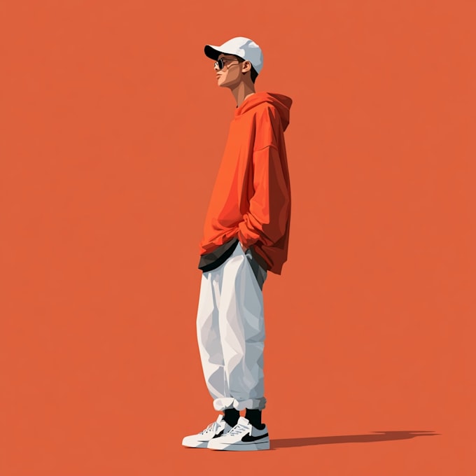 illustrate clean flat characters for your brand or project