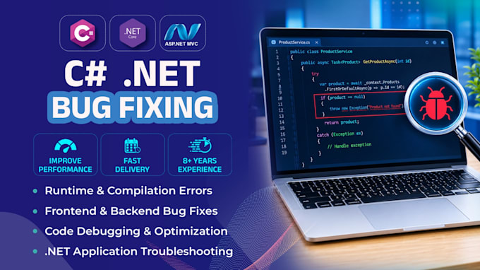 fix asp dotnet core, c sharp, web API and iis errors