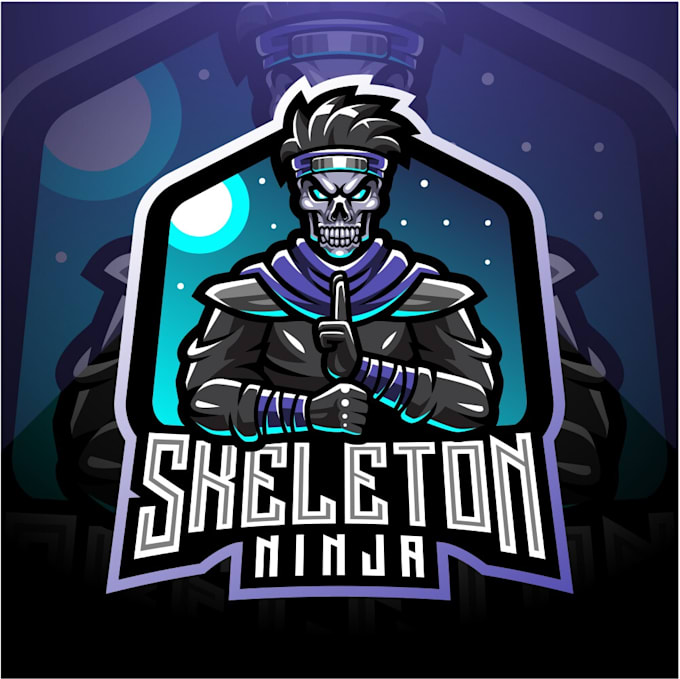 design awesome beautiful skull logo