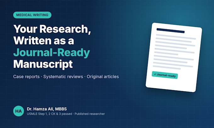 write your medical research manuscript and case report